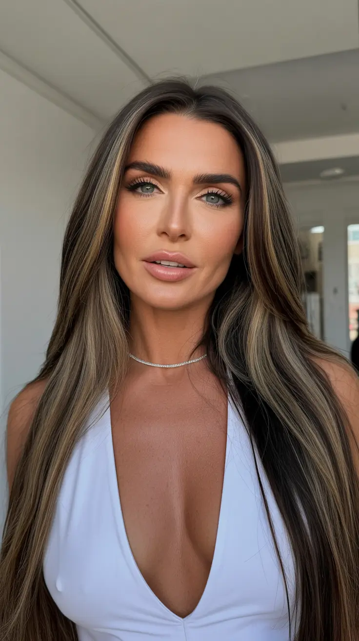 Best straight hairstyles 2026 Dimensional Mid Length with Face Framing Layers