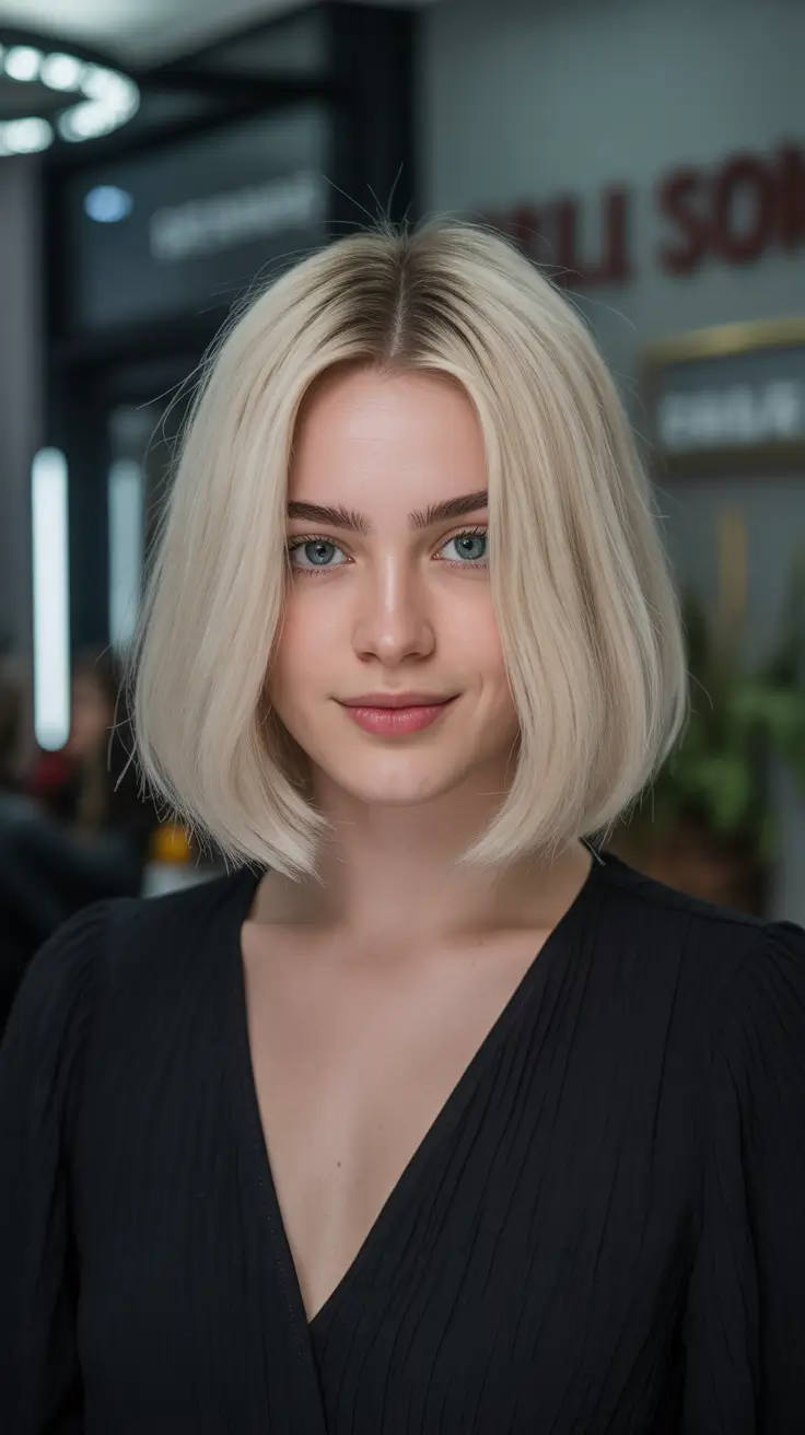Chic bob hairstyles 2026 Creamy Vanilla Blonde Bob With Airy Volume