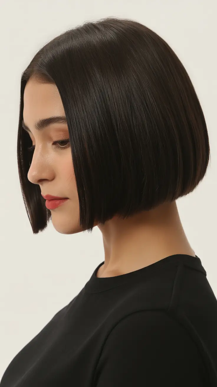 Chic bob hairstyles 2026 Ultra-Sleek Classic Black Bob