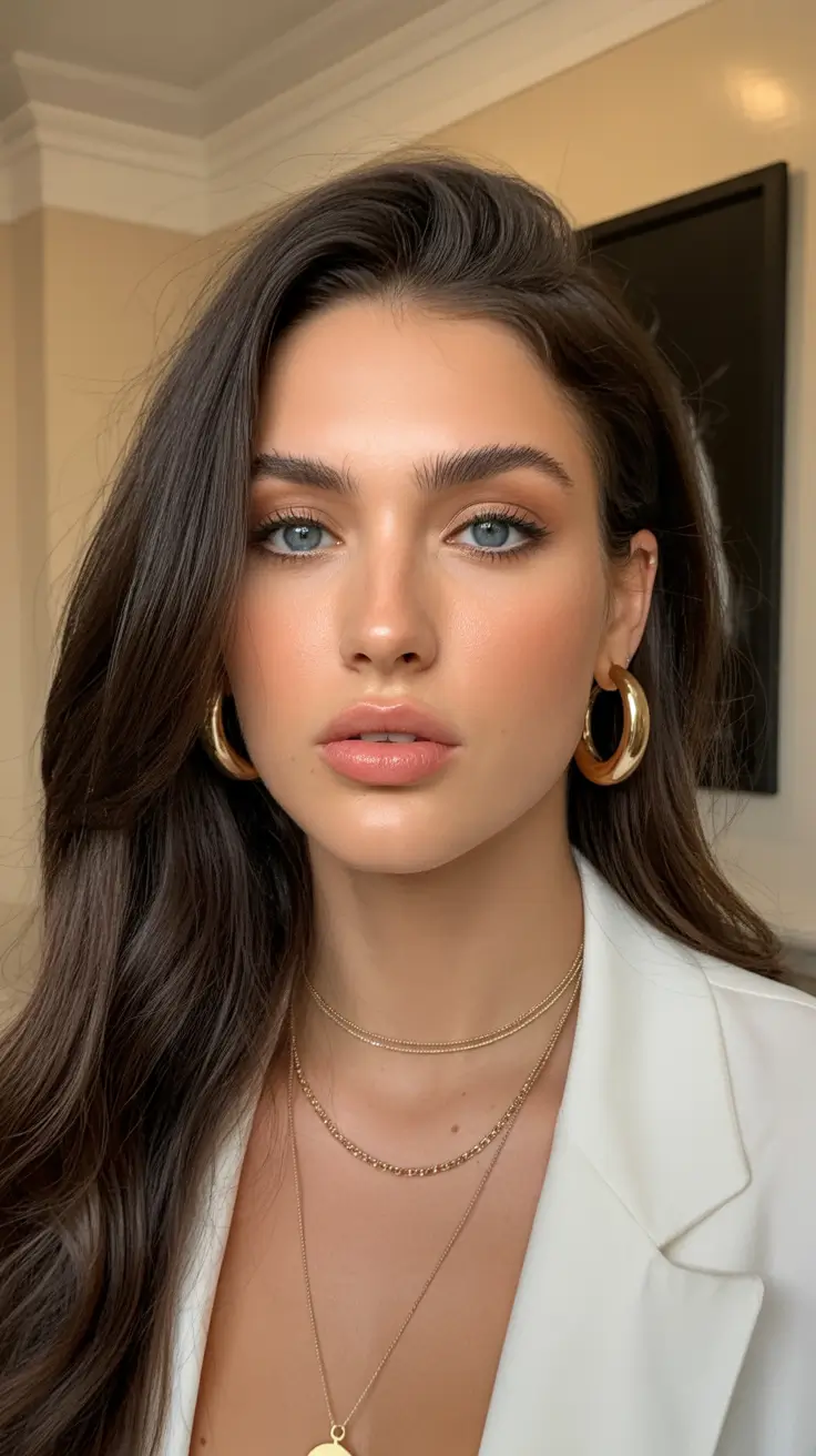 chic mid length haircuts 2026 Soft Layers with Polished Volume