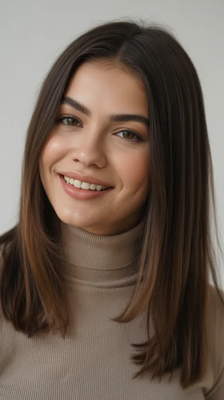 chic mid length haircuts 2026 Effortless Straight Chic
