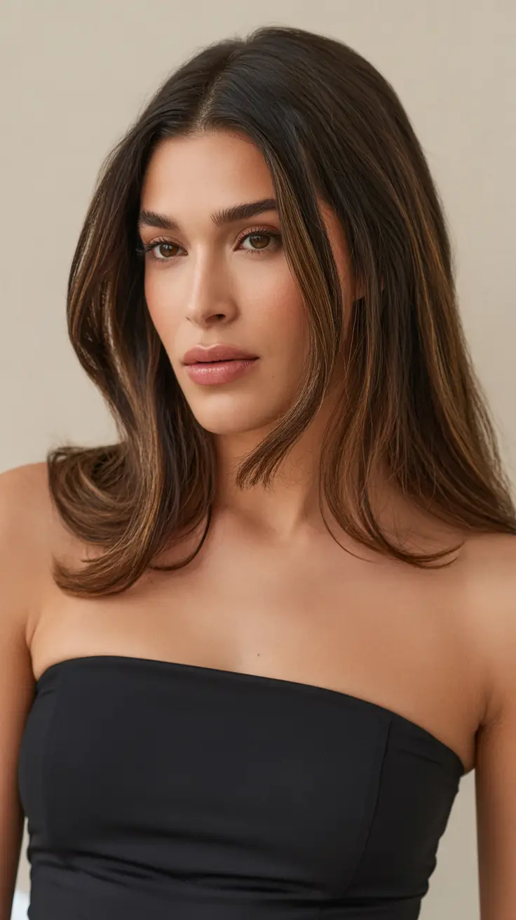 chic mid length haircuts 2026 Softly Layered Ends with Natural Lift