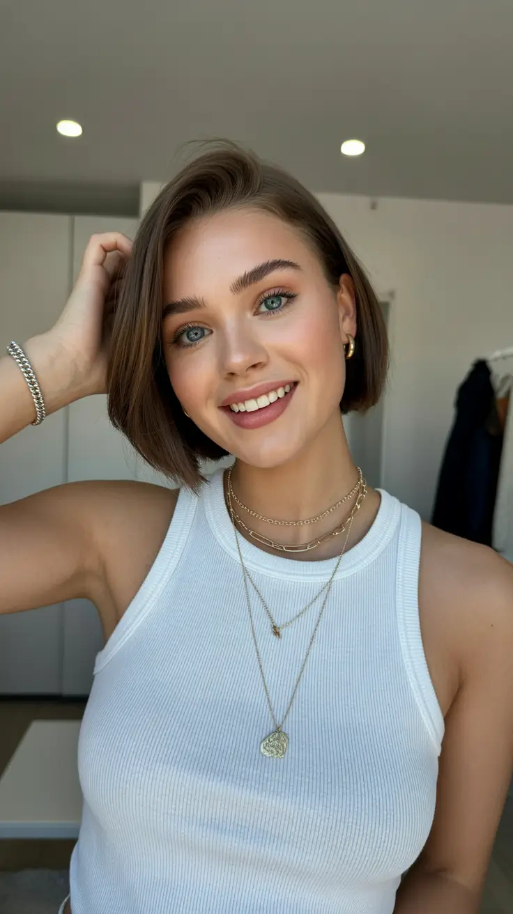 Cute and easy hairstyles 2026 Soft Side-Swept Bob