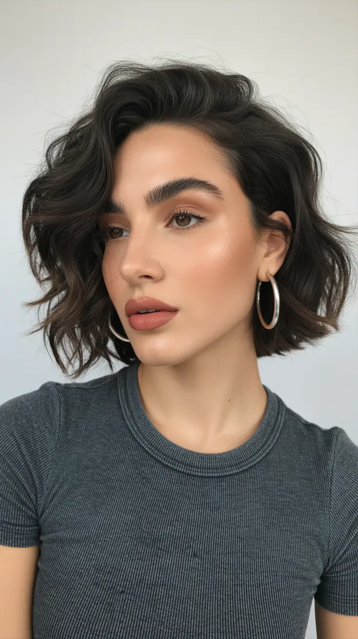 Cute and easy hairstyles 2026 Voluminous Wavy Bob