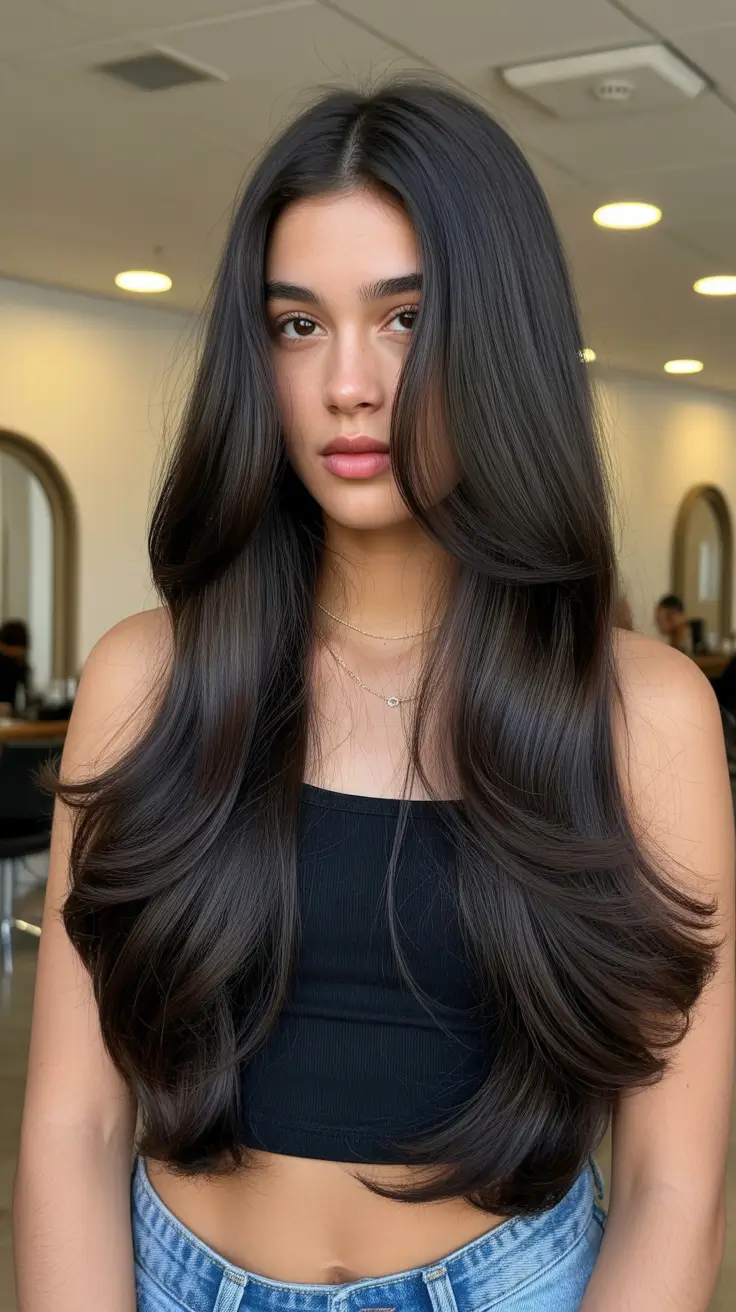 Easy haircuts for long hair 2026 Glossy Layers With Timeless Flow