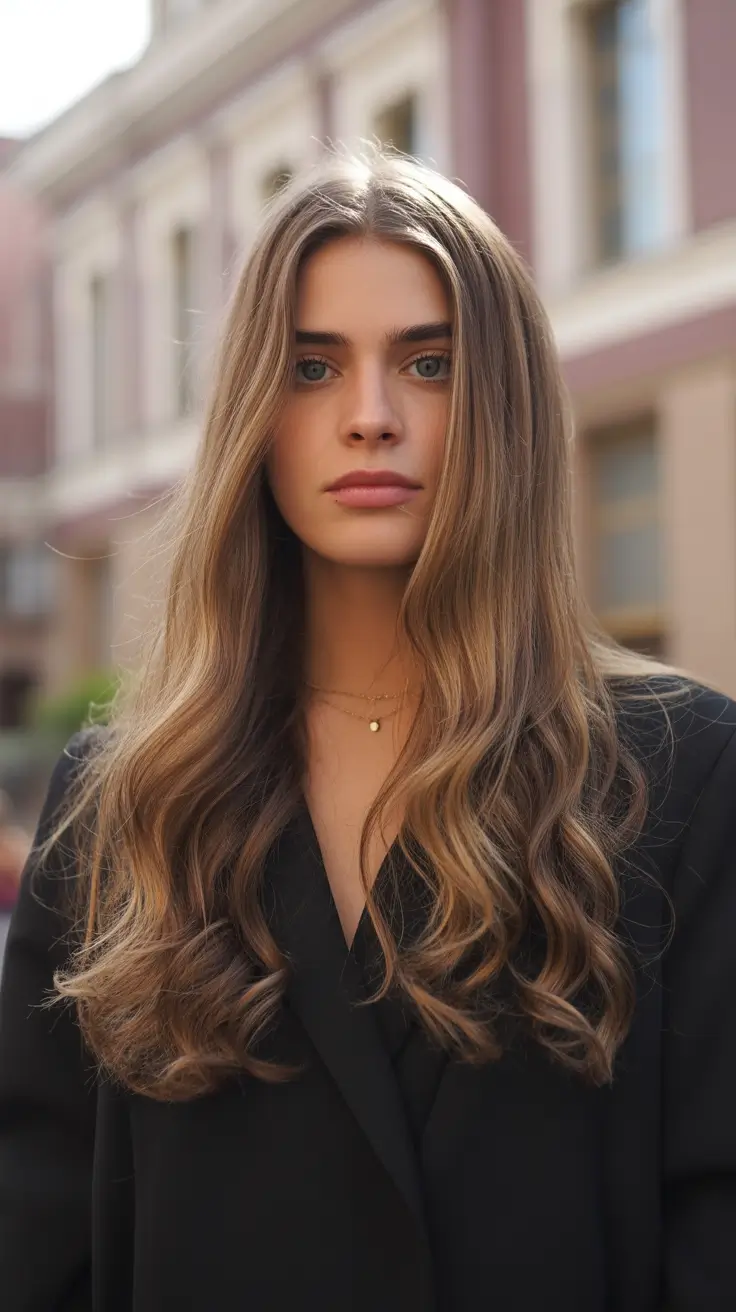 Easy haircuts for long hair 2026 Soft City Waves With Effortless Layers
