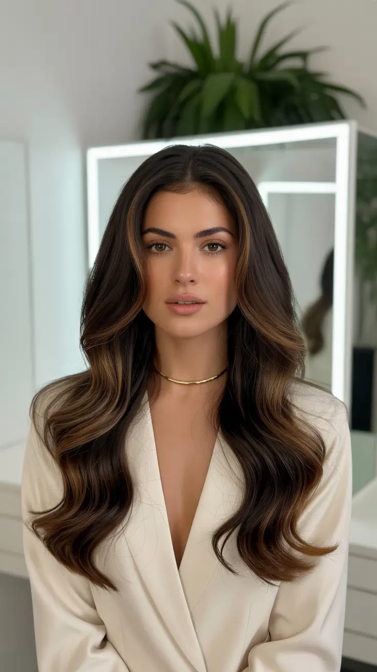 Easy haircuts for long hair 2026 Classic Brunette Layers With Volume Perfection