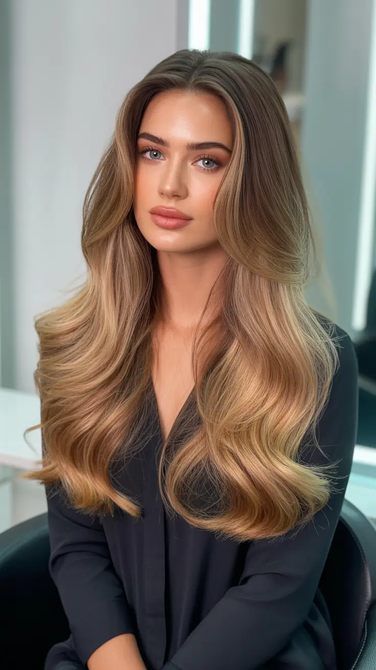 Easy haircuts for long hair 2026 Golden Waves With Butterfly Lift