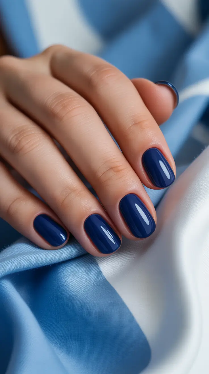 Elegant Short Nails 2026 Midnight Gloss