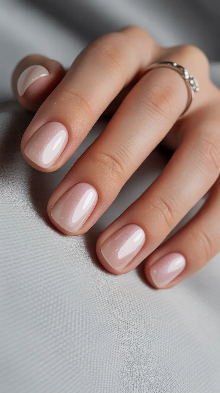 Elegant Short Nails 2026 Soft Pearl Neutral Elegance