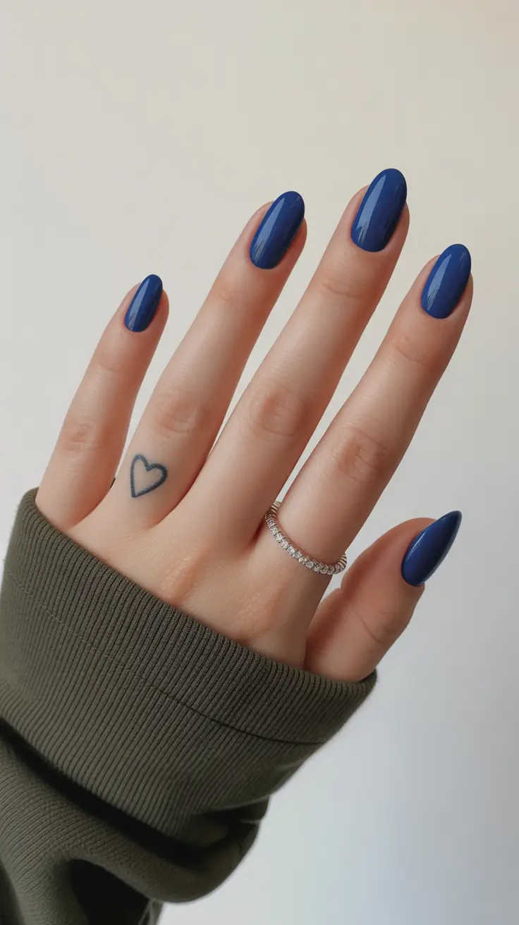 Elegant Short Nails 2026 Sapphire Almond