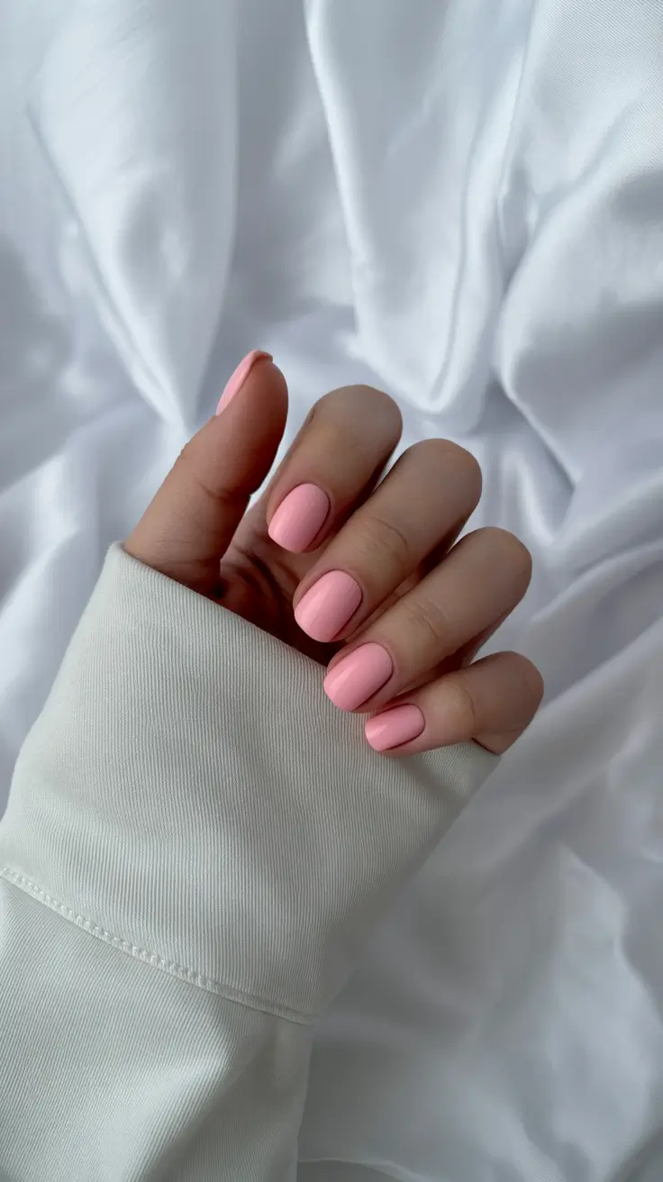 Elegant Short Nails 2026 Soft Pink