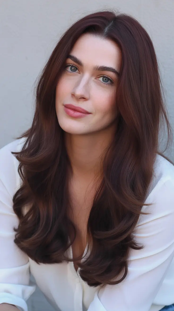 Medium hairstyles for women 2026 Mahogany Layers