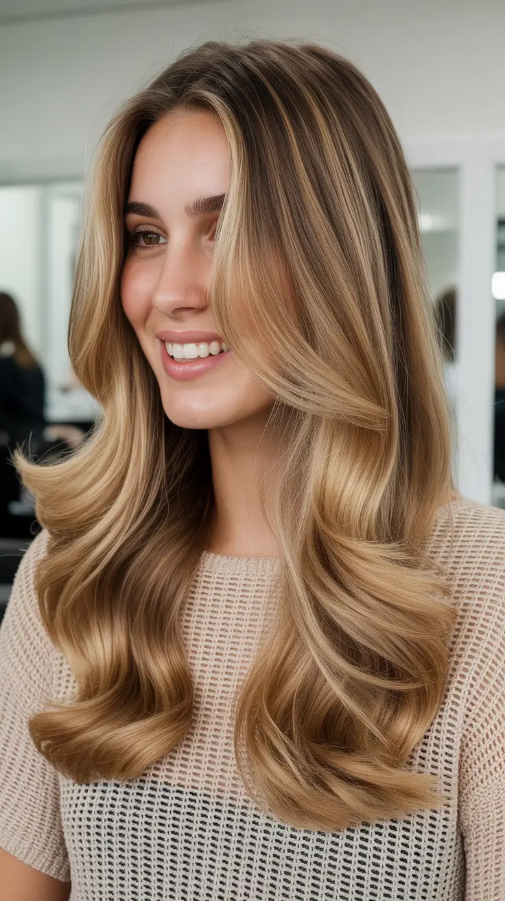 Medium hairstyles for women 2026 Honey Blowout Airy Lift