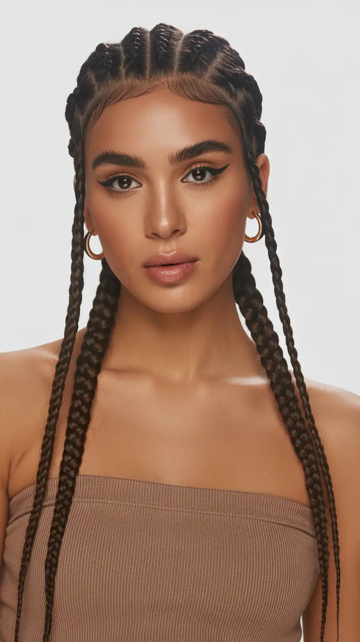 New braided hair looks 2026 Straight Back Cornrows Defined Length