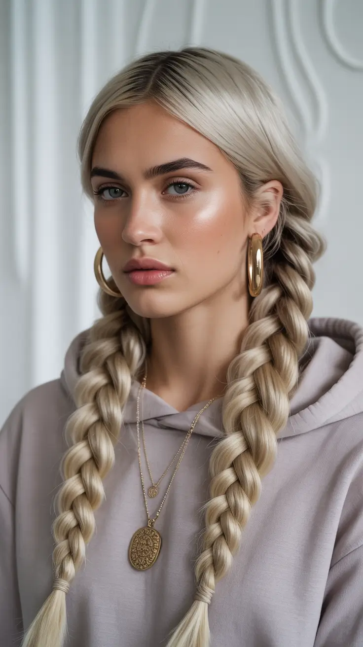 New braided hair looks 2026 Thick Boho Braids Blonde