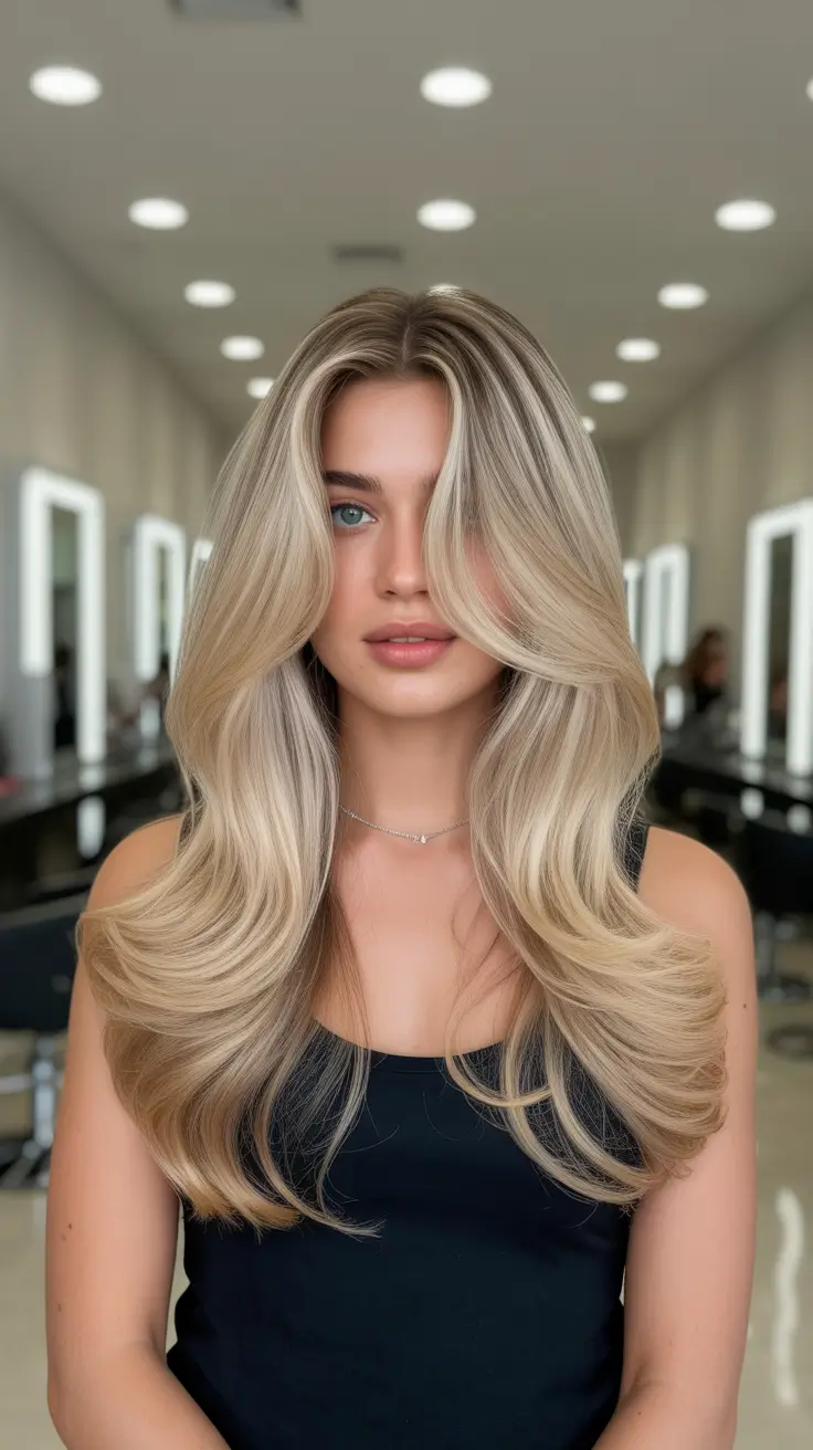 New hairstyle ideas 2026 Luxurious Blowout Layers With Soft Center Parting