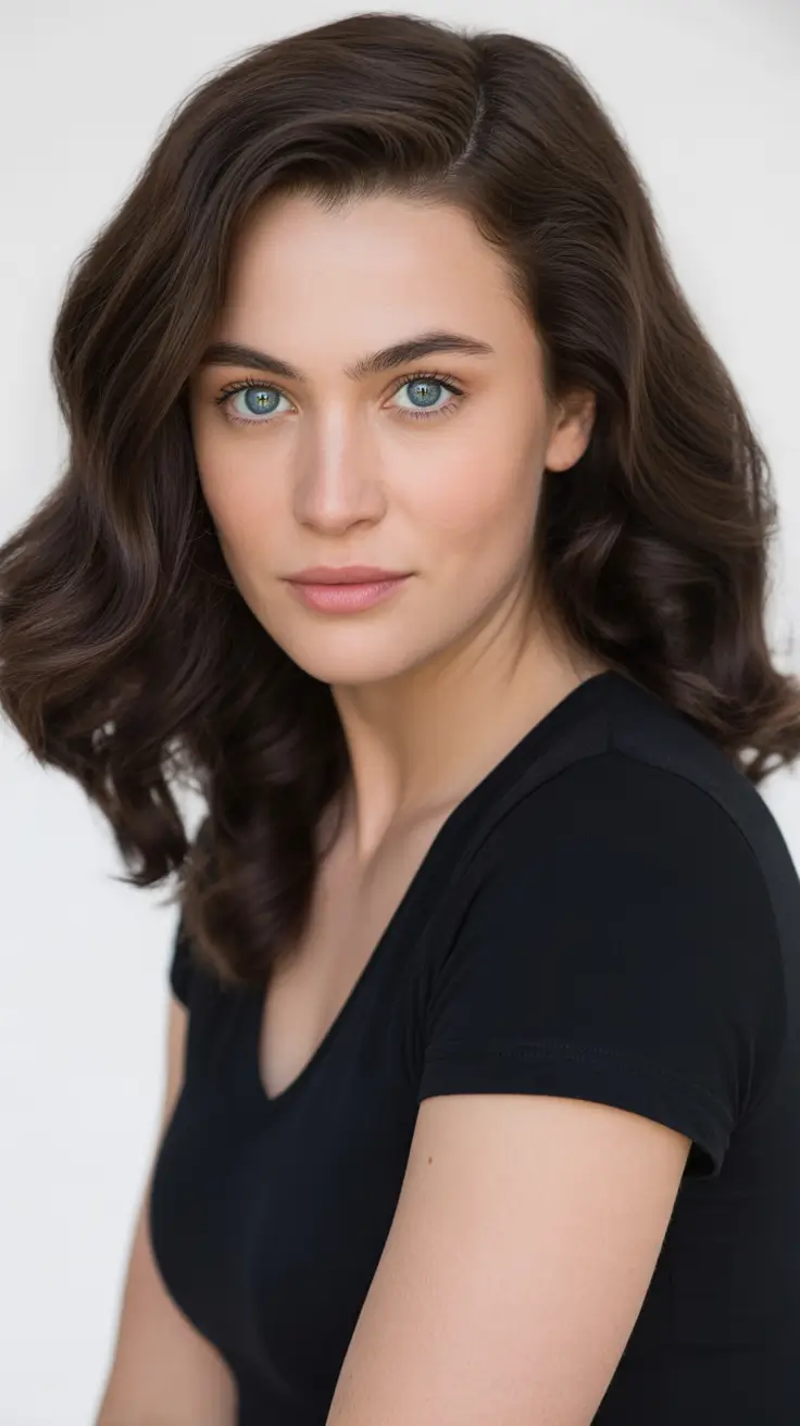 New hairstyle ideas 2026 Classic Chocolate Curls With Quiet Luxury Shine