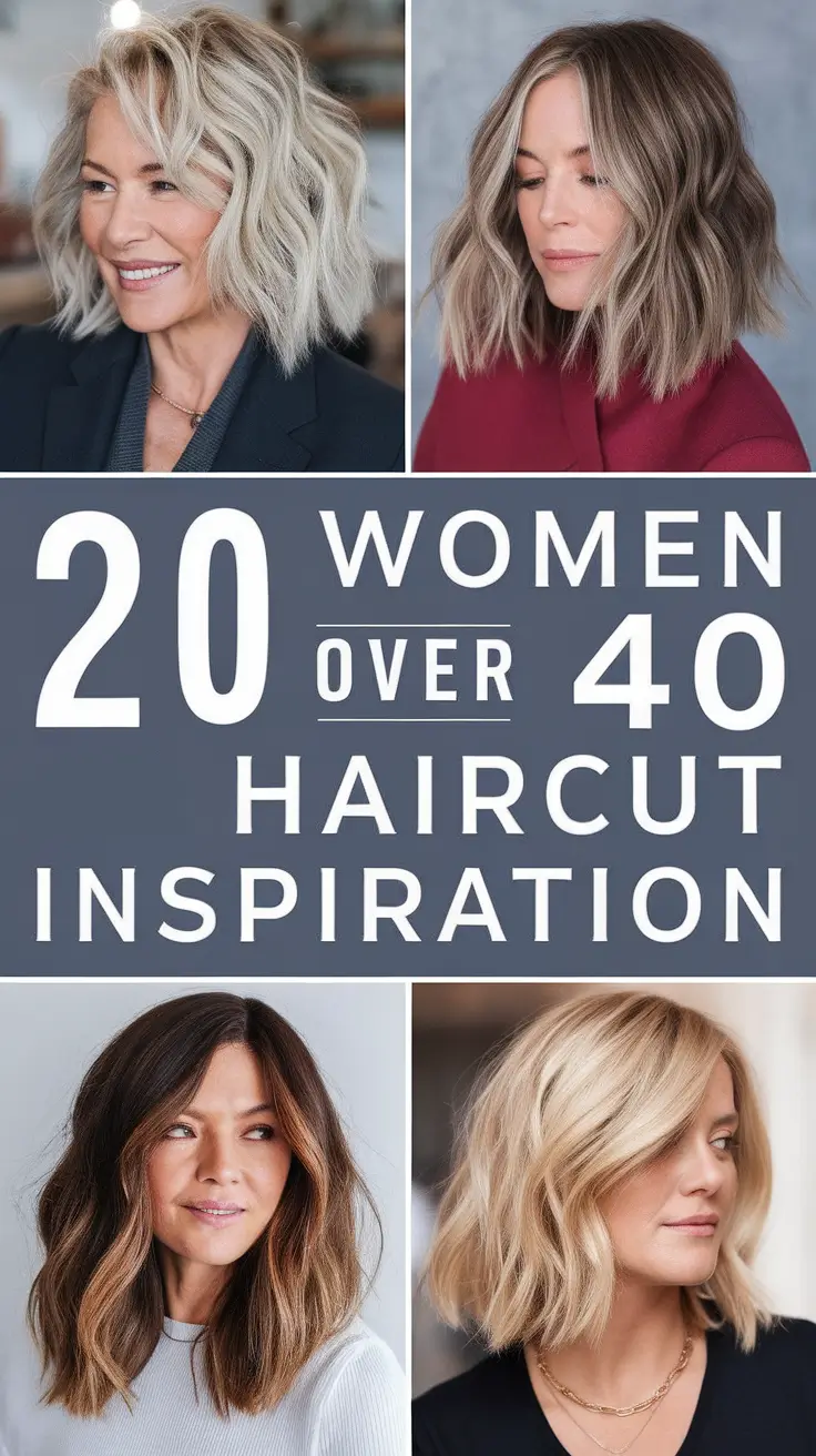 Women Over 40 Haircut Inspiration 2026: Modern, Layered & Low-Maintenance Looks for Every Style