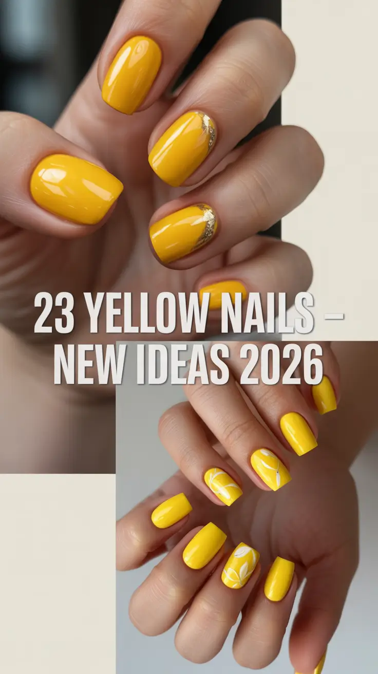 Yellow Nails – New Ideas 2026: The Freshest Pastel & Lemon Designs of the Year
