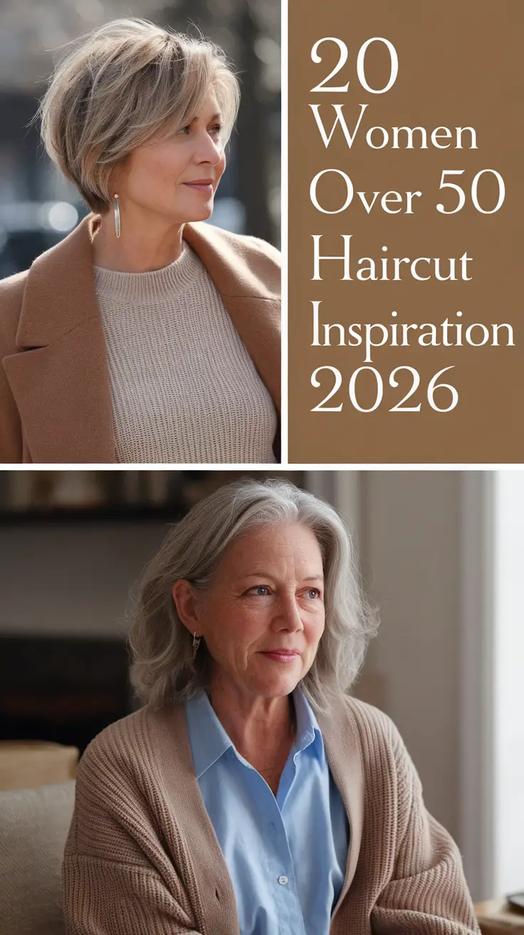 Women Over 50 Haircut Inspiration 2026: Chic Short, Layered & Long Styles You’ll Love