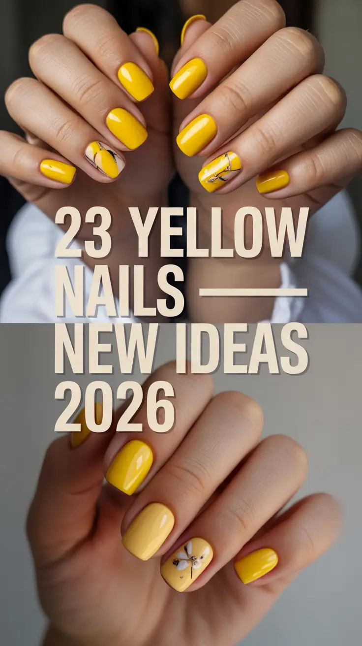 Yellow Nails – New Ideas 2026: The Freshest Pastel & Lemon Designs of the Year