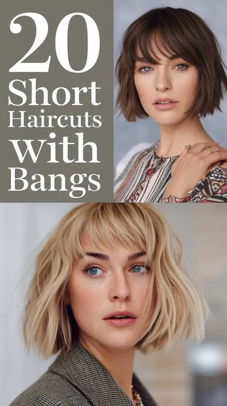 Short Haircuts with Bangs 2026: Fresh Bob and Layered Styles You’ll Fall In Love With