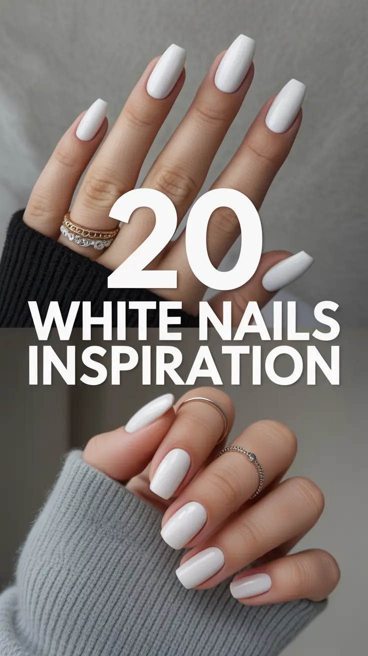 White Nails Inspiration 2026: Fresh Milky Designs & Modern Nail Art Ideas