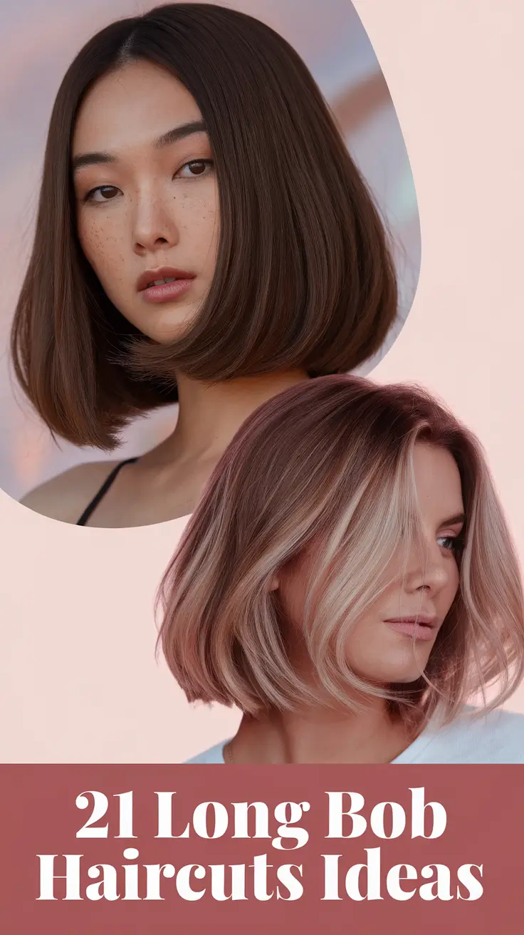 Long Bob Haircuts Ideas 2026: Trendy Wavy & Straight Styles for Every Face Shape