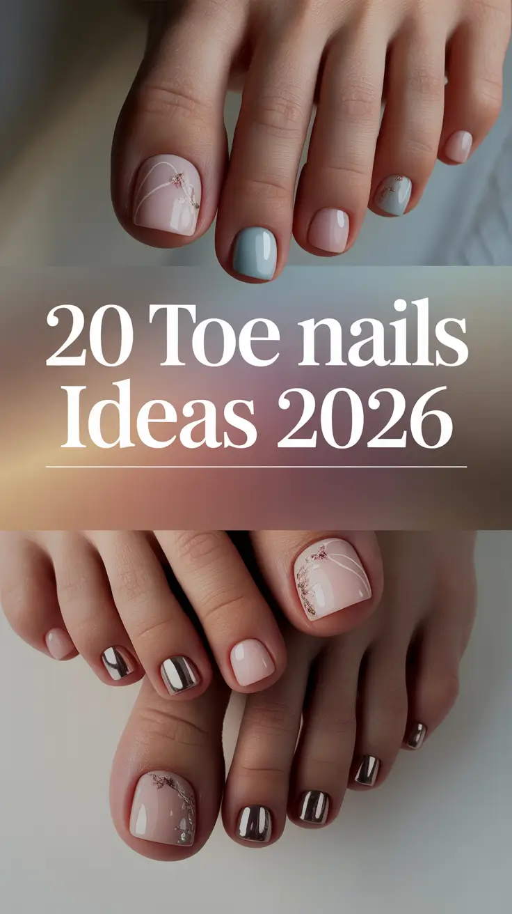 Toe Nails Ideas 2026: Trendy Designs & Colors for the Prettiest Summer Pedicure