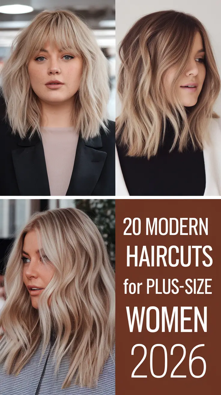 Modern Haircuts for Plus-Size Women 2026: Flattering Short to Medium Styles for Every Face Shape