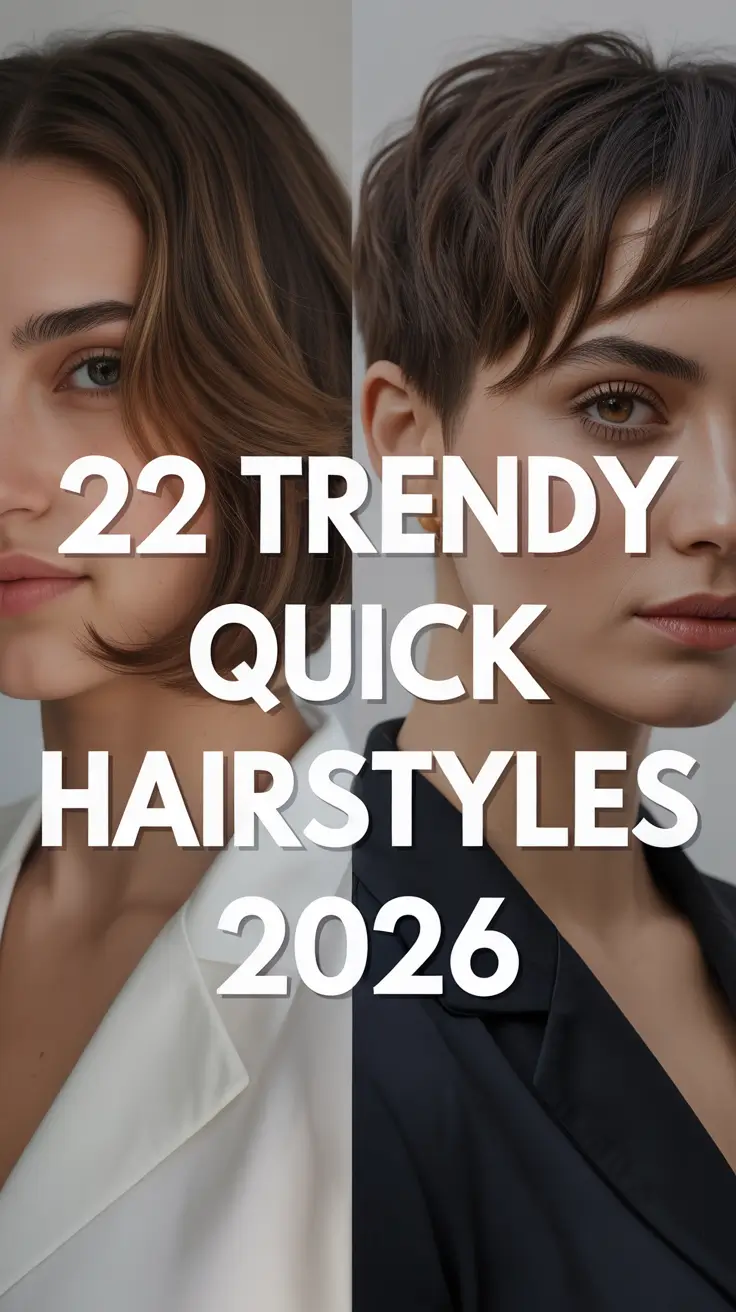 Trendy Quick Hairstyles 2026: Easy & Cute Ideas for Every Hair Type