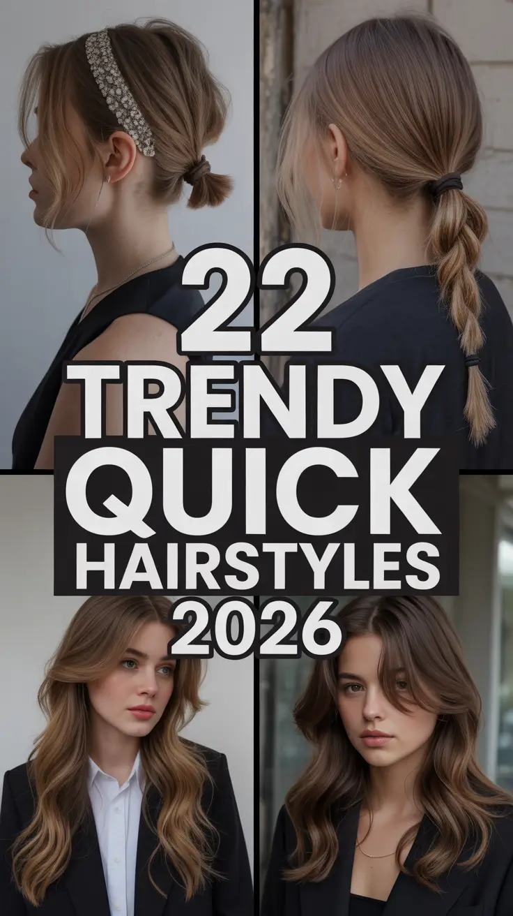 Trendy Quick Hairstyles 2026: Easy & Cute Ideas for Every Hair Type