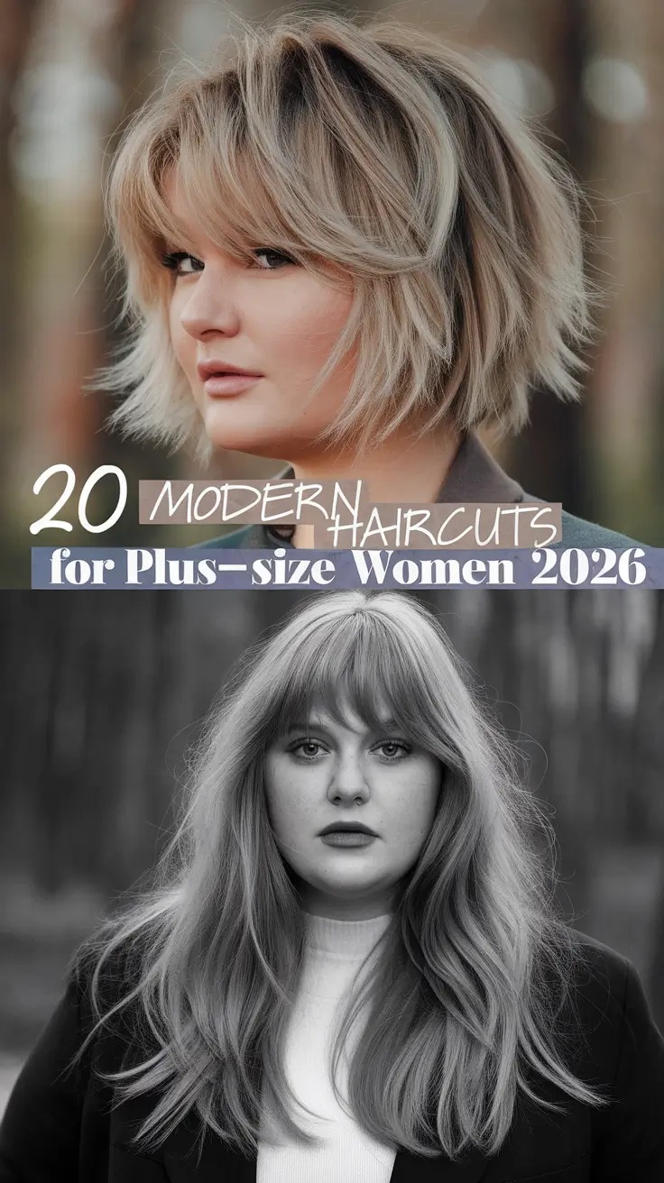 Modern Haircuts for Plus-Size Women 2026: Flattering Short to Medium Styles for Every Face Shape