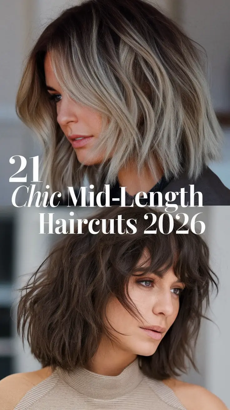 Chic Mid-Length Haircuts 2026: Trendy Layered Looks for Every Hair Type