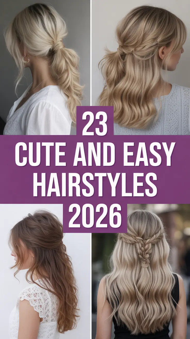 Cute and Easy Hairstyles 2026: Fresh, Simple Looks for Every Hair Type