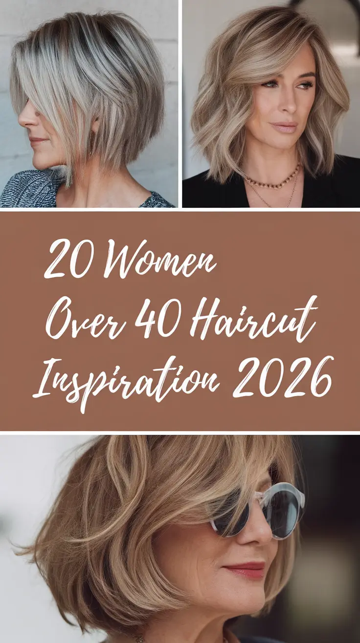 Women Over 40 Haircut Inspiration 2026: Modern, Layered & Low-Maintenance Looks for Every Style