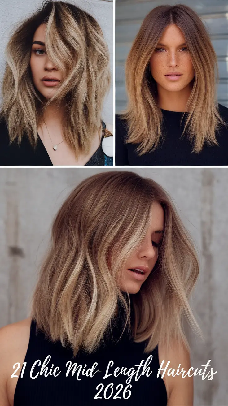 Chic Mid-Length Haircuts 2026: Trendy Layered Looks for Every Hair Type