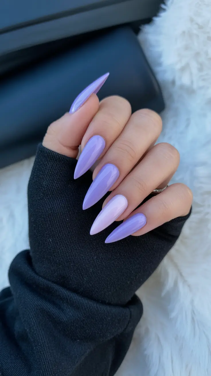 stiletto nails for 2026 Pastel Serenity