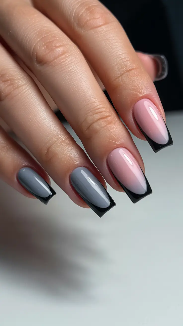trending nail colors 2026 Monochrome Prestige
