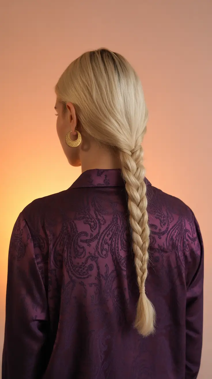 Trendy quick hairstyles 2026 Soft Classic Braid for Calm Spring Mornings