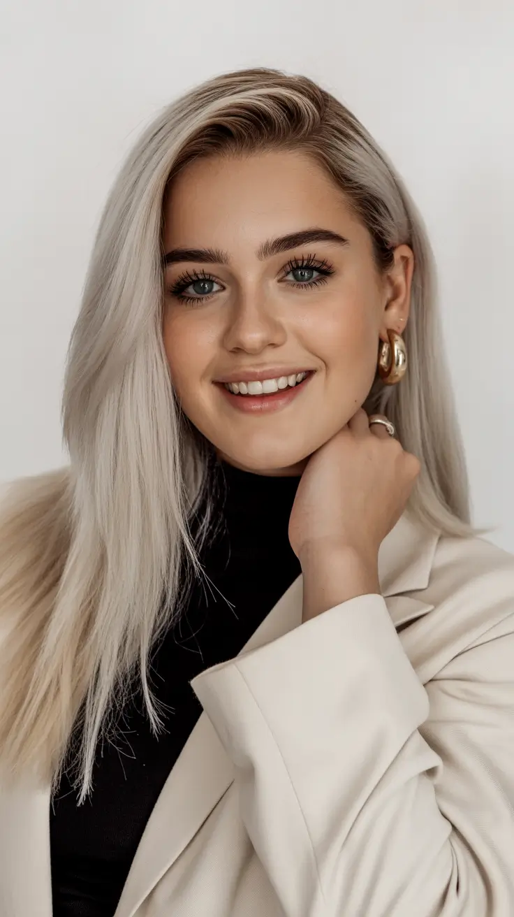 Trendy quick hairstyles 2026 Soft Straight Layers with Side-Swept Volume