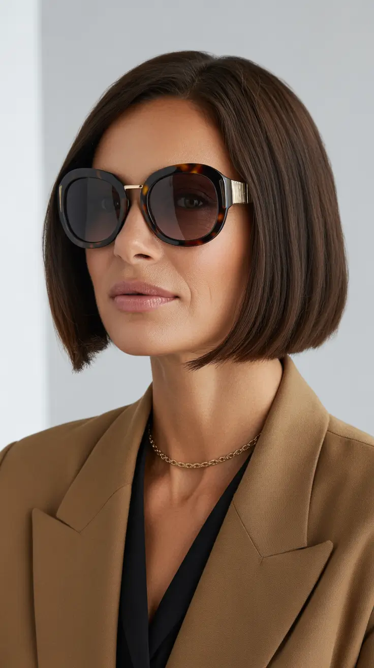 Women over 40 haircut inspiration 2026 Power Bob with Executive Edge