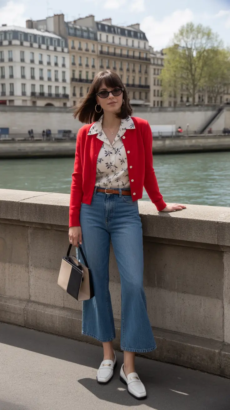 2026 amazing cold spring outfit Parisian Ease in Crisp Spring Light