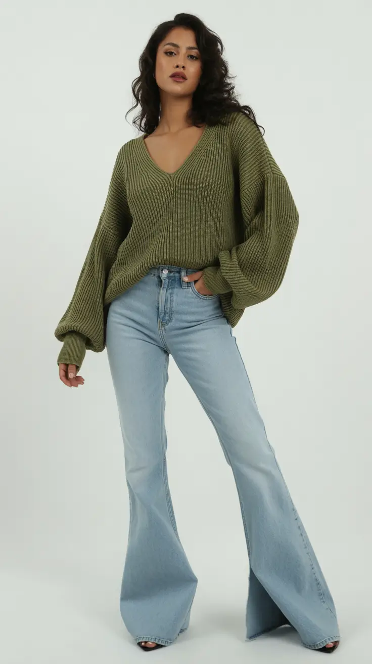 2026 amazing cold spring outfit Soft Neutrals and Sculpted Flares