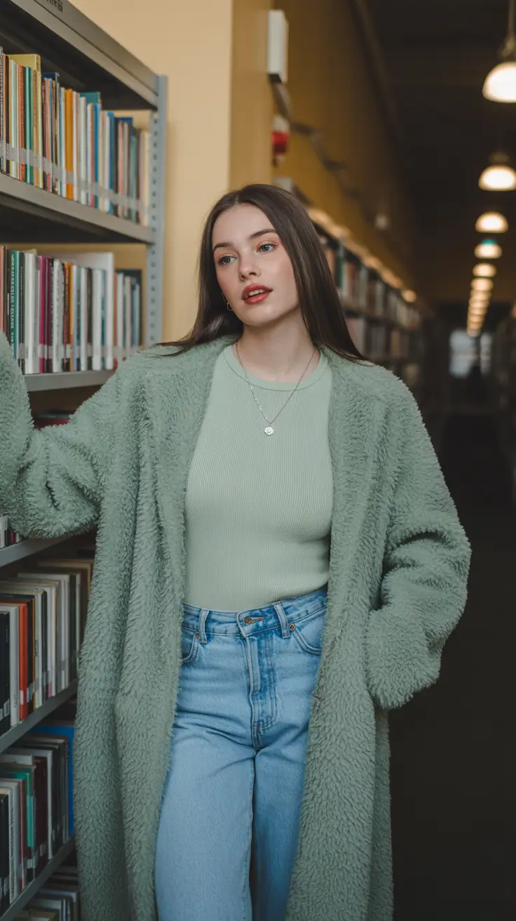 2026 amazing cold spring outfit Mossy Greens for Quiet, Cozy Study Days