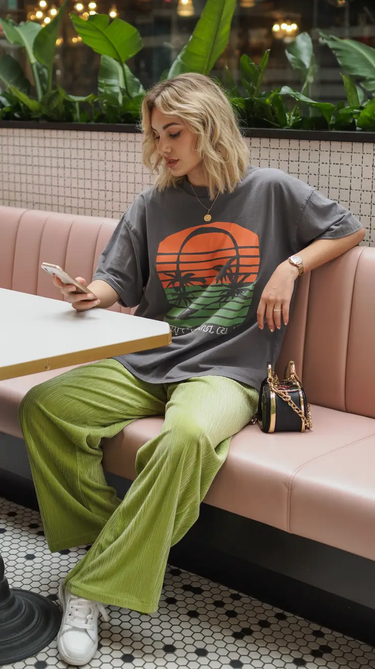 beautiful spring mom outfits 2026 Graphic Tee Comfort With Soft Spring Energy