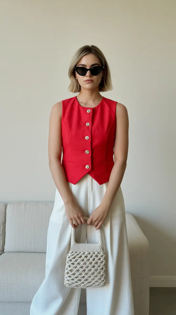 business spring workwear 2026 Modern Red Statement