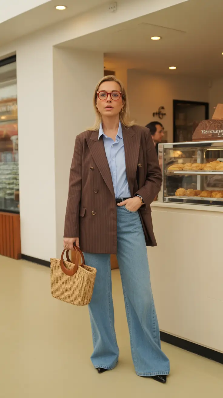 casual spring outfits for women over 40 2026 Warm Neutrals with Tailored Ease