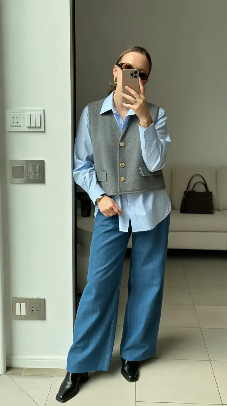 casual spring outfits for women over 40 2026 Relaxed Layers with a Modern Twist